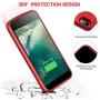 JUBOTY Battery Case for iPhone 6/6s/7/8, 4000mAh Battery Charging Case Rechargeable Portable Backup Cover Battery Pack for Apple iPhone 6/6s/7/8 (4.7) Charger Case