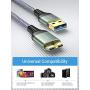 2 Pack (3.3FT+6.6FT) USB 3.0 A Male to Micro B Cable Galaxy s5 Fast Charger, AINOPE External Hard Drive Cable Compatible with Galaxy Note 3, WD Camera, Seagate Hard Drive and More