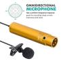 Movo LV-6 XLR Lavalier Microphone Set - Omnidirectional Microphone and Cardioid Microphone (48v Phantom Powered)