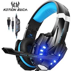 G9000 PS4 Gaming Headset 3.5mm Bass Headphone Game Earphone with Microphone for PC Laptop One Mobile Phone