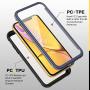 FITFORT iPhone XR Case Full Body Rugged Case with Built-in Touch Sensitive Anti-Scratch Screen Protector, Ultra Thin Clear Shock Drop Proof Impact Resist Extreme Durable Protective Cover