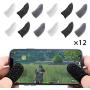 Finyosee Mobile PUBG Game Controller Finger Sleeve, Full Touch Screen Sensitive Anti-Sweat Breathable Shoot Aim Joysticks Finger Set for Android & iOS(Pack of 12)