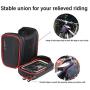 Mhwlai TPU Bicycle Mobile Phone Bag, Touch Screen top Front Frame Mobile Phone Bag Shoulder Bag Double Pocket for 6.2 inch Mobile Phone Bicycle Accessories