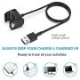 Fymint 2-Pack Charger Cable Compatible with Fitbit Charge 4, 3.3Ft Replacement USB Charging Cable Cord Clip Dock Accessories Adapter for Charge 4 Smartwatch