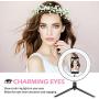 Ring Light with Tripod Stand, FURANDE 10" Selfie Ring Light & Phone Holder 3 Adjustable Light Modes and 10 Dimmable Brightness, LED Camera Light for YouTube Video Live Stream Makeup Photography