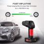 fineed 18V 145PSI Cordless Tire Inflator, Portable Air Compressor with Pressure Gauge Air Digital Pump for Cars, SUVs, RV Bicycles and Motorcycles, 55L/Min, 2000mAh Rechargeable li-ion Battery