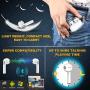 Wireless Earbuds with Charging Case,Bluetooth Earbuds with Mic for Running,Wireless Earphones Bluetooth Earphones with Microphone,Mini Sports Earbuds Sweatproof Compatible iOS Android Smartphone