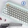 Bluetooth Mechanical Keyboards, LOFREE Four Seasons Retro Vintage Mechanical Keyboard with Gateron Blue Switch/White LED Backlit/USB Wired, Wireless Gaming Mechanical Keyboard for Mac Windows Bluetooth Mechanical Keyboards, LOFREE Four Seasons Retro Vintage Mechanical Keyboard with Gateron Blue Switch/White LED Backlit/USB Wired, Wireless Gaming Mechanical Keyboard for Mac Windows
