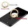 Mirror Cellphone Ring Stand Holder, DIGITWHLE Smart Phone Ring Holder Mirror Series Stylish 360°Rotation and 180°Flip Ring Stand Grip Mount for iPhone X 8 7/7 Plus,Samsung Galaxy S8/S7,ipad -Gold