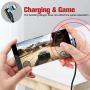 Magnetic Charging Cable, Ankndo 3 in 1 Magnetic Phone Charger Cable [4-Pack, 3ft/3ft/6ft/6ft] Nylon Braided Magnet Charger Cable Compatible with Micro USB, Type C Smartphone and iProduct Device-Black