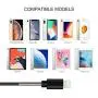 PURIDEA 6Ft iPhone Charger Cable, 5Pack 6 Feet Lightning Certified Fast Charging Cord Compatible for iPhone Xs Max X 8 7 6S 6 Plus iPad 2 3 4 Mini, iPad Pro Air, iPod (Black) PURIDEA 6Ft iPhone Charger Cable, 5Pack 6 Feet Lightning Certified Fast Charging Cord Compatible for iPhone Xs Max X 8 7 6S 6 Plus iPad 2 3 4 Mini, iPad Pro Air, iPod (Black)