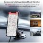 Wireless Charging Magnetic Car Mount PITAKA MagEZ Mount Qi Only Compatible with MagEZ Case/MagEZ Case Pro Fast Charging Phone Holder with USB A-C Cable Suction Cup for iPhone Galaxy Smartphone