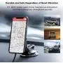 Wireless Charging Magnetic Car Mount PITAKA MagEZ Mount Qi Only Compatible with MagEZ Case/MagEZ Case Pro Fast Charging Phone Holder with USB A-C Cable Suction Cup for iPhone Galaxy Smartphone