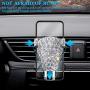 eing Bling Universal Smartphone Car Air Vent Mount Holder Cradle Compatible with iPhone 11 Pro iPhone XR XS Max 8 Plus 7 6s 6 Galaxy S10 E S9 S8 Plus Edge,Note 10 9,Pixel 3 XL,LG & Other Smartphone