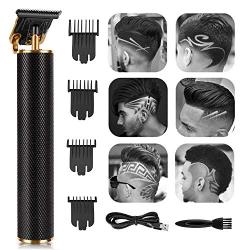 Hair Clippers for Men, Electric Pro Li Outliner Hair Clippers Cordless Rechargeable Grooming Kits T-Blade Close Cutting Trimmer for Men Bald Head Clippers, Hair Trimmer for Men (Black)