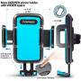 Car-Cup-Holder-Phone-Mount Adjustable Long Pole Automobile Cup Holder Smart Phone Cradle Car Mount for iPhone 11 Pro/XR/XS Max/X/8/7 Plus/6s/Samsung S10 /Note 9/S8 Plus/S7 Edge-Blue