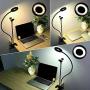 Universal Selfie Ring Light with Flexible Mobile Phone Holder Lazy Bracket Desk Lamp LED Light for Live Stream Office Kitchen