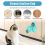 TOOGE Windmill Cat Toy Turntable Teasing Interactive Cat Toys for Indoor Cats with Suction Cup Scratching Tickle Cats Hair Brush Funny Kitten Toys with Catnip and Bells