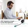 Trucker Bluetooth Headsets for Cell Phones, Aresun 24 Hrs Talk Time Wireless Headsets，CVC 8.0 Noise Cancelling Bluetooth Headphones with Microphone for iPhone, Android,PC, Telephone,Call Center,