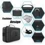 AMVR Leather Fashion Travel Case for Storage Oculus Quest VR Gaming Headset and Touch Controllers,Gamepad,Mobile Power Accessories Waterproof Carrying Bag