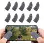 Newseego Mobile Game Finger Sleeve Controller, Touch Screen Finger Sleeve Breathable Anti-Sweat Sensitive Shoot and Aim Keys for Rules of Survival/Knives Out for Android & iOS[10 Pack]