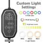 Ring Light with Stand, Selfie Ring Light, 9 Colors LED Ring Light with Tripod Stand and Phone Holder for Makeup/Live Stream/YouTube/Photography, Compatible with iPhone/Android