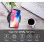 LETSCOM Wireless Charger, [2 Pack] Qi-Certified 15W Max Fast Wireless Charging Pad, Compatible with iPhone 11/11 Pro Max/XS Max/XR/XS/X/8/8+, Galaxy Note 10/Note 10+/S10/S10+/S10E (No AC Adapter)