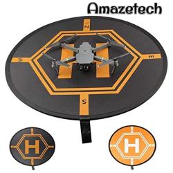 Amazetech Drone Landing Pad for RC Drones Helicopter DJI Mavic Pro Mavic Zoom and Phantom 2/3/4/4 Pro, 32" (80cm) (DJI Mavic Pro Not Included)