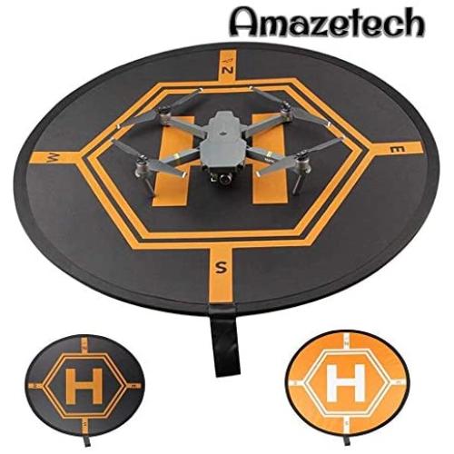 Amazetech Drone Landing Pad for RC Drones Helicopter DJI Mavic Pro Mavic Zoom and Phantom 2/3/4/4 Pro, 32" (80cm) (DJI Mavic Pro Not Included)