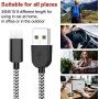 USB Type C Cable 3A Fast Charging 4-Pack (3/6/6/10 FT) Premium Nylon Braided, Compatible Samsung Galaxy S10 S9 S8 Plus Note 10 9 8,Moto Z Z3,LG V50 G8,Other USB C Devices（Silver）