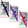 Honsky Cell Phone Stylus, Tablet Stylus for Touch Screens: Universal Slim Long Metal Pencil-Like Stylist Pens, Tablet Pen, Touchscreen Stylus Pen ¨C Purple, Red, Black - Cylinder, 3 Packs