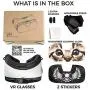 VR Headset - Virtual Reality Goggles by VR WEAR 3D VR Glasses for iPhone 6/7/8/Plus/X & S6/S7/S8/S9/Plus/Note and Other Android Smartphones with 4.5-6.5" Screens + Pantera Sticker VR Headset - Virtual Reality Goggles by VR WEAR 3D VR Glasses for iPhone 6/7/8/Plus/X & S6/S7/S8/S9/Plus/Note and Other Android Smartphones with 4.5-6.5" Screens + Pantera Sticker