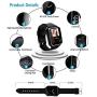 Android Smart Watch for Women Men, 2019 Bluetooth Smartwatch Smart Watches Touchscreen with Camera, Cell Phone Watch with SIM Card Slot Compatible Android Samsung iOS Phones XS 8 7 6 Note 8 9 Adult