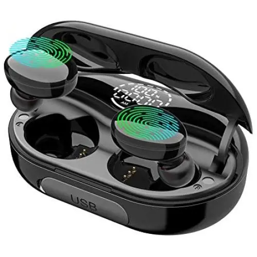 Wireless Earbuds Bluetooth Headphones with Digital Display Charging Case,Noise Cancelling Bluetooth Earbuds Built-in Mic,IPX8 Waterproof,Touch Control,120H Playtime,TWS Stereo Earphones for Sports Wireless Earbuds Bluetooth Headphones with Digital Display Charging Case,Noise Cancelling Bluetooth Earbuds Built-in Mic,IPX8 Waterproof,Touch Control,120H Playtime,TWS Stereo Earphones for Sports