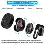 Phone Camera Lens,TODI 4K HD 2 in 1 120° Wide Angle Lens, 20X Macro Lens,Clip-On Phone Lens Compatible iPhone,Samsung, Most Andriod Phones No Distortion