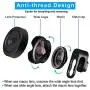 Phone Camera Lens,TODI 4K HD 2 in 1 120° Wide Angle Lens, 20X Macro Lens,Clip-On Phone Lens Compatible iPhone,Samsung, Most Andriod Phones No Distortion