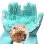 FecPecu Pet Grooming Gloves, Dog Bathing Shampoo Gloves with High Density Teeth, Silicone Hair Removal Gloves with Enhanced Five Finger Design for Dogs, Cats FecPecu Pet Grooming Gloves, Dog Bathing Shampoo Gloves with High Density Teeth, Silicone Hair Removal Gloves with Enhanced Five Finger Design for Dogs, Cats
