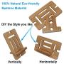 Cell Phone Tablet Stand 2 Pack, Bamboo Wooden Smart Phone Desktop Charging Dock Holder Compatible with Pad, Tablet, Phone 8 Plus X XS Max XR 7 7Plus, All iOS & Android Devices,
