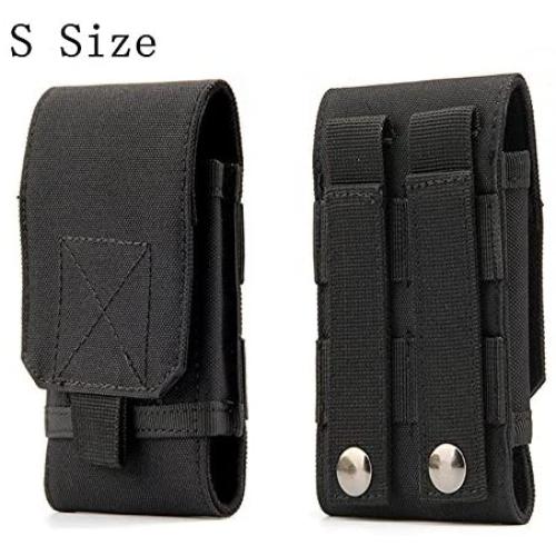 Tactical MOLLE Smartphone Holster, Universal Army Mobile Phone Belt Pouch EDC Security Pack Carry Accessory Kit Blowout Pouch Belt Loops Waist Bag Case for iPhone SE 5S Samsung Galaxy S4 Mini