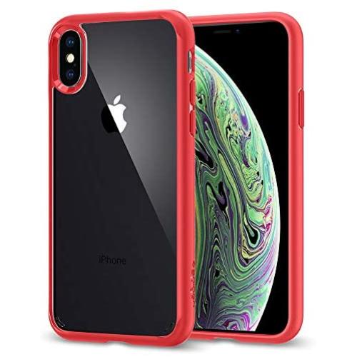 Spigen Ultra Hybrid Designed for Apple iPhone Xs Case (2018) / Designed for Apple iPhone X Case (2017) - Red