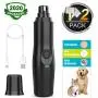TALLGO Dog Nail Grinder Upgraded - Professional 2-Speed Electric Rechargeable Pet Nail Trimmer Painless Paws Grooming & Smoothing for Small Medium Large Dogs & Cats