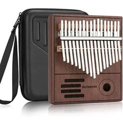 Kalimba 17 Keys Thumb Piano with Hardshell Case, Waterproof Protective Box, Easy to Learn Portable Musical Instrument, Gift for Kids Adult Beginners