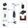 Wireless Microphone System,KIMAFUN 2.4G Wireless Lavalier Microphone with Lavalier Lapel Mics,Wireless Transmitter & Receiver for Computer,Speaker,Phone,Camera,Teaching and Public Speaking,G130
