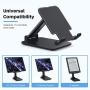 Anozer Foldable & Adjustable Tablet Stand, [2020 updated] Extendable Compact Desktop Tablet Stand Holder Cradle Dock Compatible with Phones, iPad, Samsung Galaxy Tabs, Kindle,Nintendo Switch(13’’ Max)