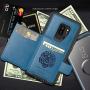 Galaxy S9 Plus Case,Slim Fit Premium Leather Samsung Galaxy S9 Plus Wallet Case Card Slots Shockproof Folio Flip Protective Defender Shells for Samsung Galaxy S9 Plus - Blue