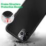 Mkeke Compatible with iPhone 11 Pro Case, Clear Anti-Scratch Shockproof Cases Cover for iPhone 11 Pro 5.8 inch-Black
