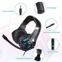 SADES Stereo Gaming Headset-Xbox One Headset Wired Gaming Headphones with Noise Canceling Mic, Over Ear Headphones Compatible with PS4, Xbox One, Nintendo Switch, PC, Mac, Laptop - 822