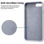 Vooii iPhone 8 Plus Case, iPhone 7 Plus Case, Soft Silicone Gel Rubber Bumper Case Microfiber Lining Hard Shell Shockproof Full-Body Protective Case Cover for iPhone 7 Plus /8 Plus - Lavender Grey