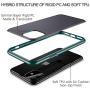 Meifigno Magic Series iPhone 11 Case [Military Grade Drop Tested], Translucent Matte PC with Soft Edges, Shockproof iPhone 11 Cover Case Compatible with Apple iPhone 11 6.1 Inch (2019), Green