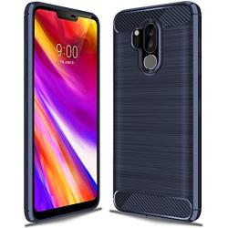 Sucnakp LG G7 ThinQ case,LG G7 Fit Case,LG G7 One Case,LG G7 Case, TPU Shock Absorption Technology Raised Bezels Protective Case Cover for LG G7 Smartphone (TPU Blue)